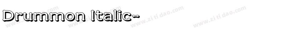 Drummon Italic字体转换